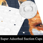 Bathtub Mat Non Slip 26.8x15.1 Inch, Fox Heads Shower Mat - Image 3