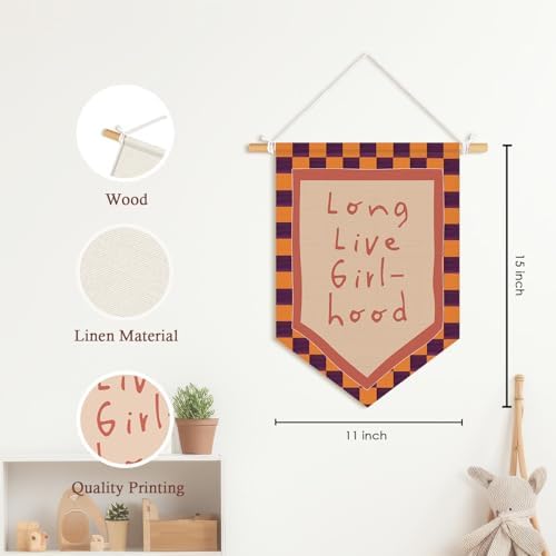 Long Live Girlhood Banner Hanging Flag, Girls Room Decor - Image 7