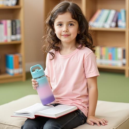 12oz Kids Water Bottle for School, Toddler Water Bottles - Image 7