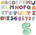 4 Inch Gypsum Letter or Number for Wall Decor, Single Alphabet or Digit for by Train2decor