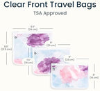 Tiny Twinkle Diaper Bag Organizing Pouches|3 Pack Mess-Proof Clear Front Travel - Image 4
