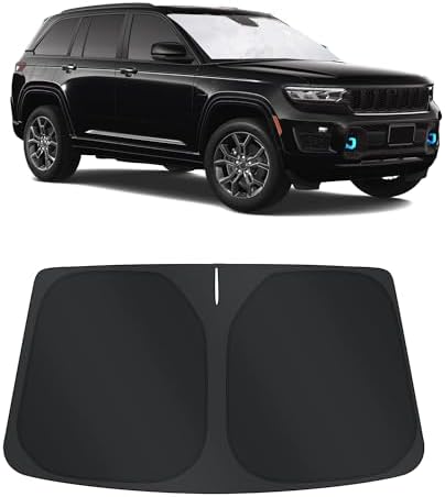 TINGLU Sun Shade for Jeep Grand Cherokee 4XE 2024 Accessories Windshield Sun by TINGLU