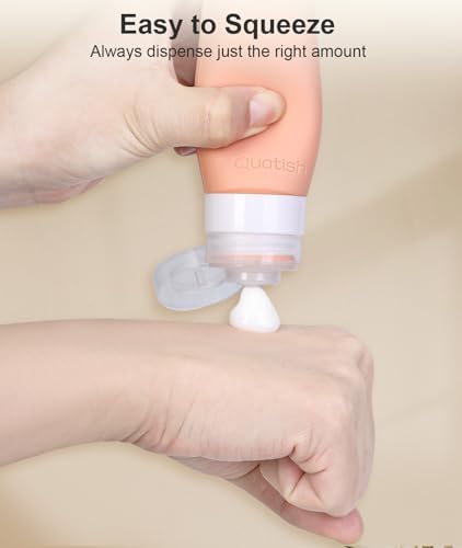 Quatish Travel Bottles for Toiletries, Original Patented Leak Proof Travel Size - Image 4