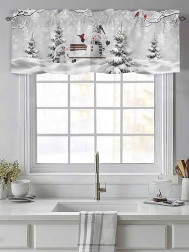 Vandarllin Winter Christmas Valance Curtains - Image 2