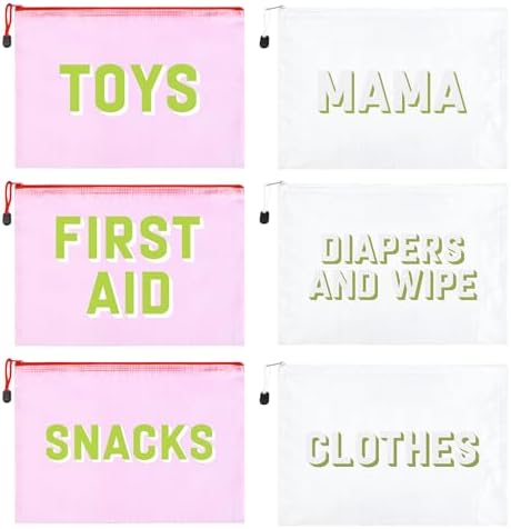 6pcs Hospital Diaper Bag Organizing Pouches by KUIRAN
