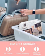 BAGSMART Clear Toiletry Bag 3-Pack TSA Approved Water-Repellent - Image 3