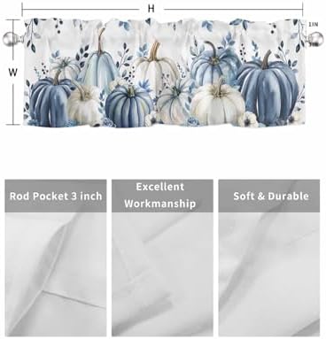 Vandarllin Fall Thanksgiving Kitchen Curtains Valances - Image 7