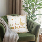 Cute Yellow Silly Goose Pillow Cover Toddler Bedroom Decor - Image 6