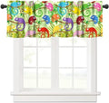 Cartoon Animal Valances Kids Curtains, Cute Colorful Chameleon Printed Rod by DDCBNS