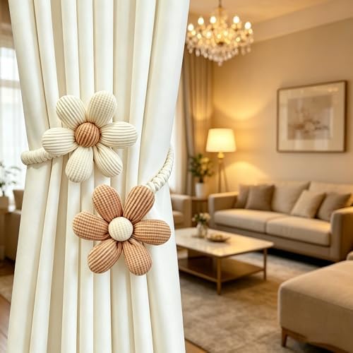 SRG Curtain Tiebacks for Curtains 2 Pack, Decorative Curtain Holdbacks for - Image 4