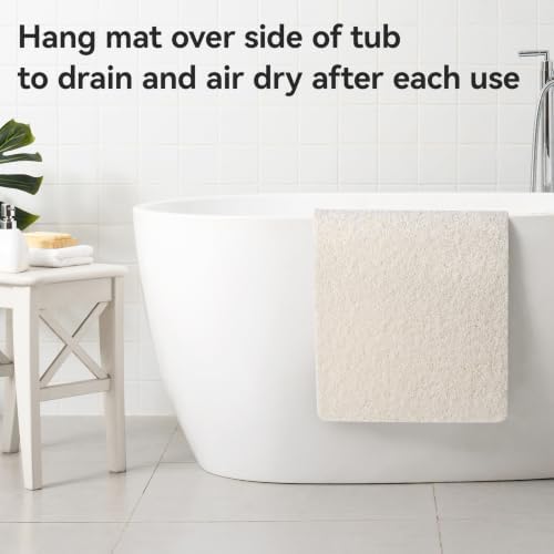 Asvin Soft Textured Bath, Tub Mat, 35x16 Inch, Phthalate Free, Non Slip Comfort - Image 6
