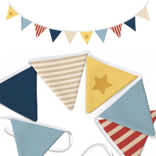 Boys Room Playroom Decor Banner Garland Flags by Unknown