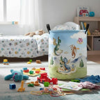 Baby Laundry Basket Baby Nursery Hamper Kids Laundry Basket Toy Storage Bin - Image 4