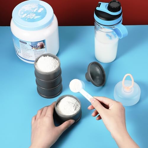 Baderke 2 Pcs Protein Powder Travel Container - Image 4