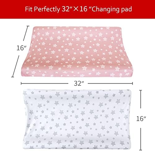 Changing Pad Cover for Girls, Soft Unisex Diaper Change Table Sheets - Image 4