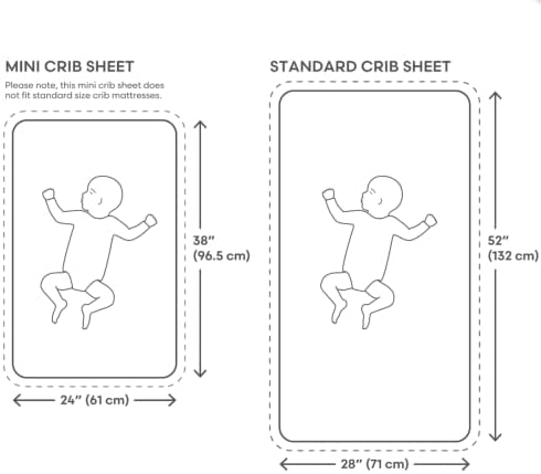 mushie Extra Soft Muslin Fitted MINI Crib Sheet | 24"x 38" - Image 3