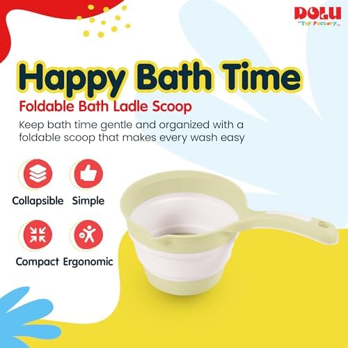 DOLU NUVE Foldable Bath Ladle for Compact Toddler Wash Tub, Ages 6+ Months - Image 2
