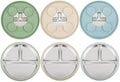 PandaEar 3 Pack Stainless Steel Baby Suction Plates, Divided Toddler Plate by PandaEar