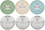 PandaEar 3 Pack Stainless Steel Baby Suction Plates, Divided Toddler Plate by PandaEar