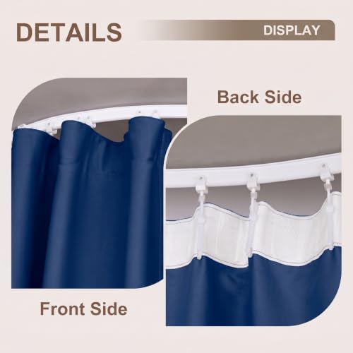 MaKefeile Room Divider Curtains & Flexible Bendable Tracks Set, Privacy - Image 5