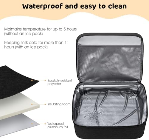OCKLILY Breast Pump Bag Cooler Backpack — Large Insulated Milk Storage - Image 5