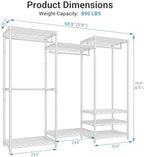 VIPEK V5 Heavy Duty Clothes Rack, Freestanding Modular Closet System - Image 5