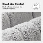 GRANNY SAYS Gray Bathroom Rug 36" x 24", Non-Slip Microfiber Bath Mat - Image 3