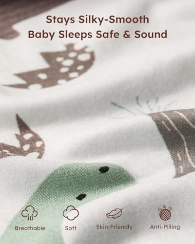 Yoofoss 2-Pack Baby Crib Sheets - Image 2