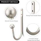 Curtain Holdback, Heavy Duty Metal Decorative Window Drapery Holder Curtain Hook - Image 5