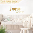 Boao Personalized Name Wall Decal Large Cursive Letter Stickers Big Alphabet - Image 3