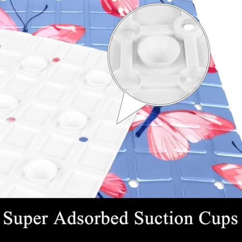 Bath Tub Shower Mat, Washable Bathtub Floor Mats, Suction Cups and Drain Holes - Image 3