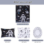 lasoftan Toddler Bedding Set, 4 Piece Bed-in-a-Bag Toddler Bed Comforter Sets - Image 4