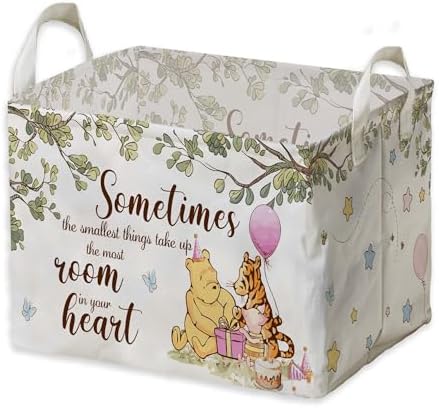 Winnie Nursery Decor, the Pooh Baby Stuff, Winnie Storage Nursery Basket by ZsaTuiy