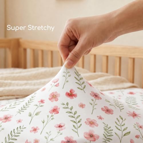 3 Pack Baby Crib Sheets for Boys Girls 52x28 Fitted Crib Sheet - Image 7