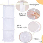 Basumee Hanging Stuffed Animals Storage, 2 Pack Mesh Plush Storage - Image 3