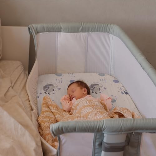 Gllquen Baby Muslin Bassinet Sheets 3pk, Soft Cotton Baby Sheet 33x17 - Image 2