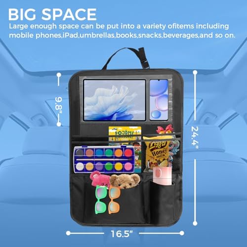 Backseat car organizer, 9 storage pockets, car organizer - Image 6