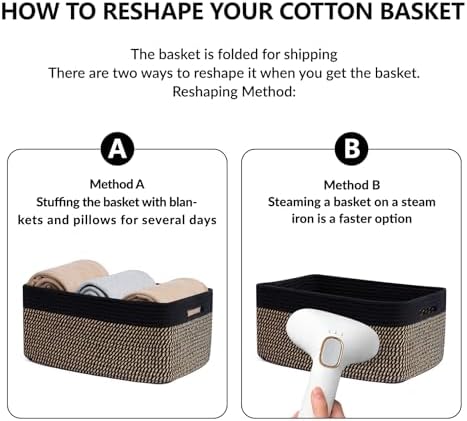 MiniArk Large Storage Baskets for Organizing, Baby Nursery, Toy Bins Box - Image 7