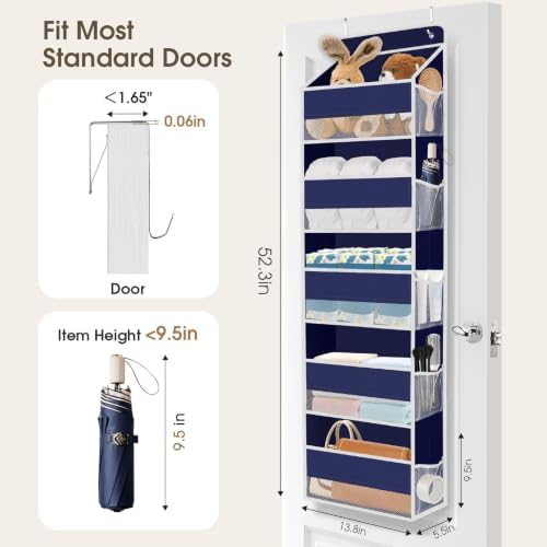 1Pack Over The Door Organizer Large Capacity Hanging Storage Room Organizer - Image 2