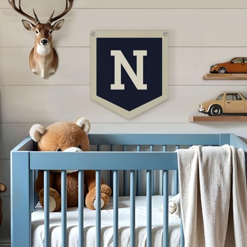 Lacama Toddler Boys Room Decor Name Pennant Flag Personalized Baby Gifts - Image 4