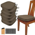 BUYUE Thickened 2.5" Dining Chair Cushions Set of 6, U-Shape High Density Foam by BUYUE