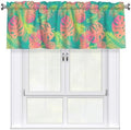 Tropical Leaf Kitchen Window Valance 54x18 Inch by XBFCDN