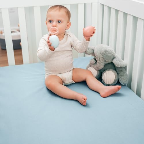 Comfy Cubs 100% Muslin Cotton Fitted Crib Sheet - Image 4