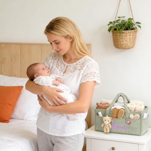 Personalized Baby Diaper Caddy Organizer - Image 7