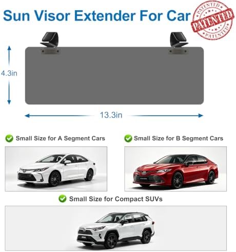 Veharvim Sun Visor Extender for Car, Visor Extender Attachment for Car - Image 3