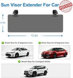 Veharvim Sun Visor Extender for Car, Visor Extender Attachment for Car - Image 3