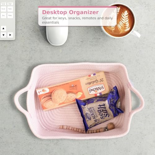 XUANGUO Medium Woven Cotton Rope Storage Basket - Image 4