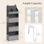 Lifewit 4 Tier Over the Door Organizer, Diaper Hanging Storage - Image 3
