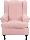 CRFATOP Wingback Chair Covers Stretch Armchair Slipcovers by CRFATOP