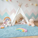 OLANLY Area Rugs for Living Room Bedroom, Machine Washable 4x5.9 ft Soft Fluffy - Image 3